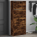 Schuhschrank 60X34X63,5 Cm Holzwerkstoff Räuchereiche
