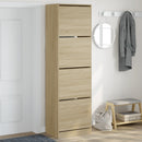 Schuhschrank Sonoma-Eiche 60X21X87,5 Cm Holzwerkstoff Sonoma Eiche