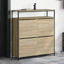 Schuhschrank 60X34X112 Cm Holzwerkstoff