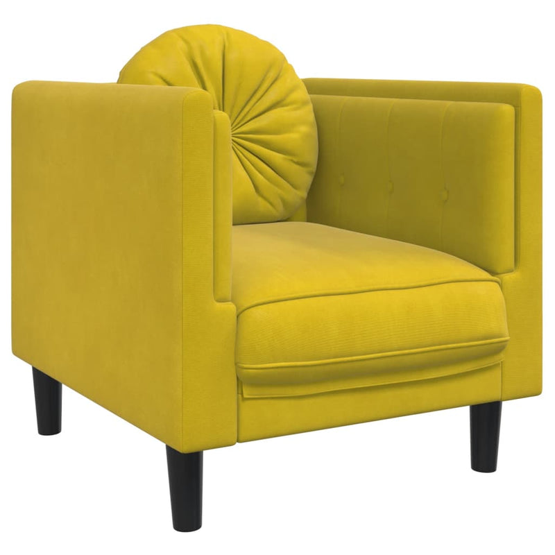 Sessel Mit Kissen Samt