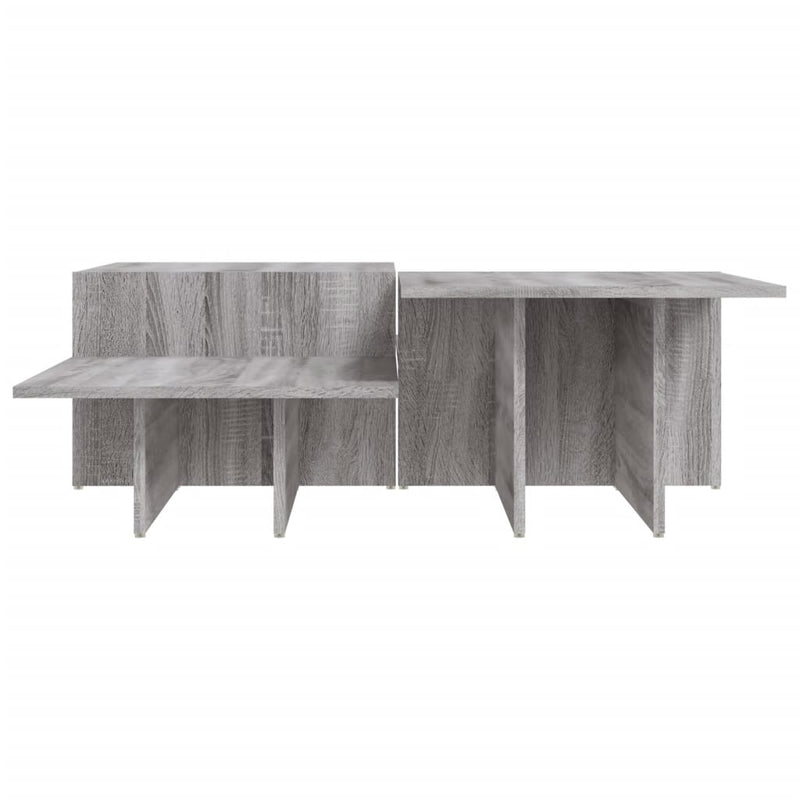 Couchtische 2 Stk. Grau Sonoma Holzwerkstoff