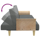Schlafsofa 2-Sitzer Mit Kissen Und Fußhocker Samt