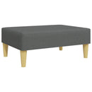 Schlafsofa 2-Sitzer Mit Kissen Und Fußhocker Samt