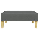 Schlafsofa 2-Sitzer Mit Kissen Und Fußhocker Samt