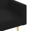 Schlafsofa 2-Sitzer Mit Fußhocker Stoff