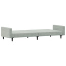 Schlafsofa 2-Sitzer Mit Fußhocker Samt
