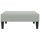 Schlafsofa 2-Sitzer Mit Fußhocker Samt