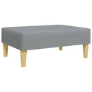 Schlafsofa 2-Sitzer Mit Kissen Und Fußhocker Stoff