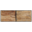5-Tlg. Bar-Set Raues Mangoholz Und Metall