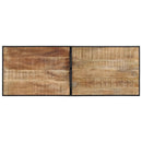 7-Tlg. Bar-Set Raues Mangoholz Und Metall