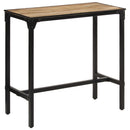 5-Tlg. Bar-Set Raues Mangoholz Und Metall