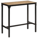 5-Tlg. Bar-Set Raues Mangoholz Und Metall Sonoma Eiche