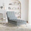 Massage-Chaiselongue Mit Nackenrolle Stoff