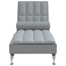 Massage-Chaiselongue Mit Nackenrolle Stoff