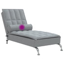 Massage-Chaiselongue Mit Nackenrolle Stoff
