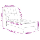 Massage-Chaiselongue Mit Nackenrolle Stoff