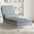 Massage-Chaiselongue Mit Nackenrolle Stoff