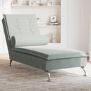 Massage-Chaiselongue Mit Nackenrolle Samt