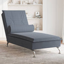 Massage-Chaiselongue Mit Nackenrolle Samt
