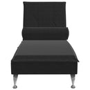 Massage-Chaiselongue Mit Nackenrolle Samt