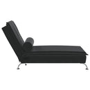 Massage-Chaiselongue Mit Nackenrolle Samt