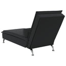 Massage-Chaiselongue Mit Nackenrolle Samt