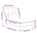 Massage-Chaiselongue Mit Nackenrolle Samt
