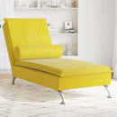 Massage-Chaiselongue Mit Nackenrolle Samt
