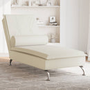 Massage-Chaiselongue Mit Nackenrolle Samt