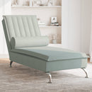 Massage-Chaiselongue Mit Nackenrolle Samt