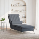 Massage-Chaiselongue Mit Nackenrolle Samt