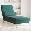 Massage-Chaiselongue Mit Nackenrolle Samt