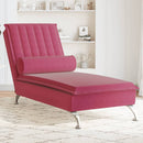 Massage-Chaiselongue Mit Nackenrolle Samt