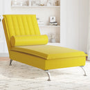 Massage-Chaiselongue Mit Nackenrolle Samt