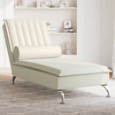Massage-Chaiselongue Mit Nackenrolle Samt