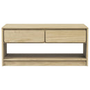 Couchtisch Sauda Eiche-Optik 99X55X45 Cm Massivholz Kiefer