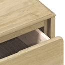 Couchtisch Sauda Eiche-Optik 99X55X45 Cm Massivholz Kiefer