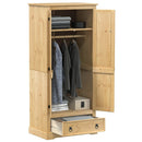 Kleiderschrank Corona 76X50X170 Cm Massivholz Kiefer