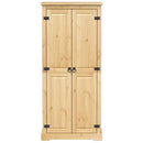 Kleiderschrank Corona 76X50X170 Cm Massivholz Kiefer