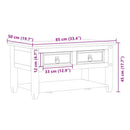 Couchtisch Mit Schubladen Corona 85X50X45 Cm Massivholz Kiefer