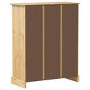Schuhschrank Corona 86X38,5X108 Cm Massivholz Kiefer