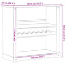 Weinschrank Corona 107,5X51X105,5 Cm Massivholz Kiefer