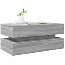 Couchtisch Mit Led-Leuchten 90X50X40 Cm