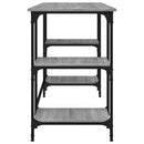 Schreibtisch 140X50X75 Cm Metall Holzwerkstoff