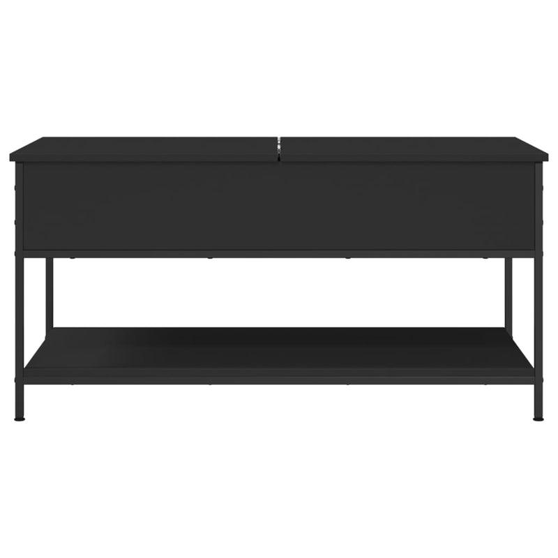 Couchtisch Schwarz 100x50x50 cm Holzwerkstoff und Metall