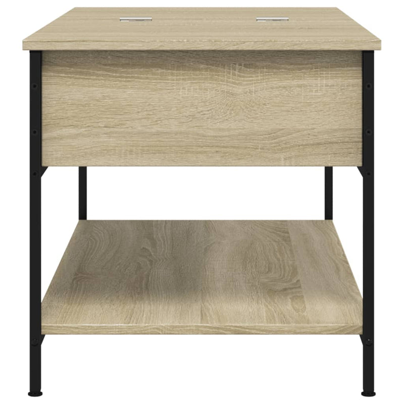 Couchtisch Sonoma-Eiche 100x50x50 cm Holzwerkstoff und Metall