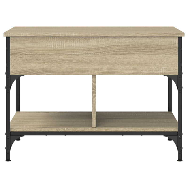 Couchtisch Sonoma-Eiche 70x50x50 cm Holzwerkstoff und Metall