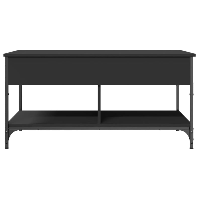 Couchtisch Schwarz 100x50x50 cm Holzwerkstoff und Metall