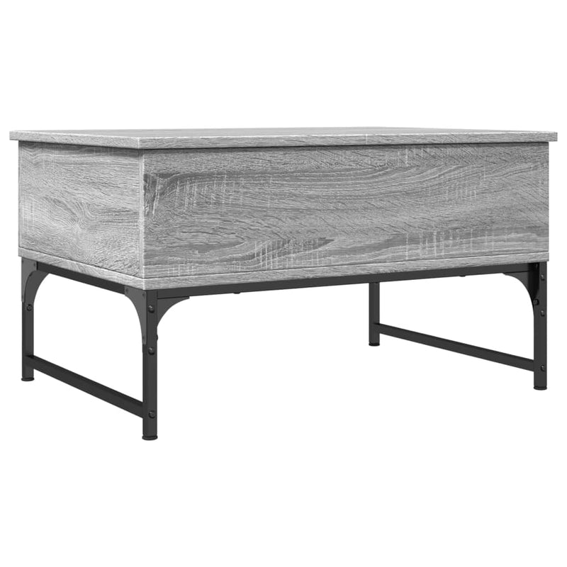 Couchtisch Grau Sonoma 70x50x40 cm Holzwerkstoff und Metall