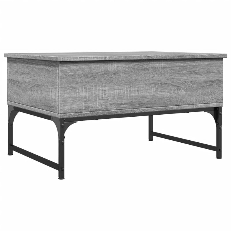 Couchtisch Grau Sonoma 70x50x40 cm Holzwerkstoff und Metall